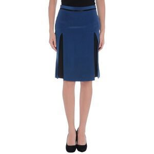 BARBARA BUI Skirt sz 40 M Blue Silk NWT $760